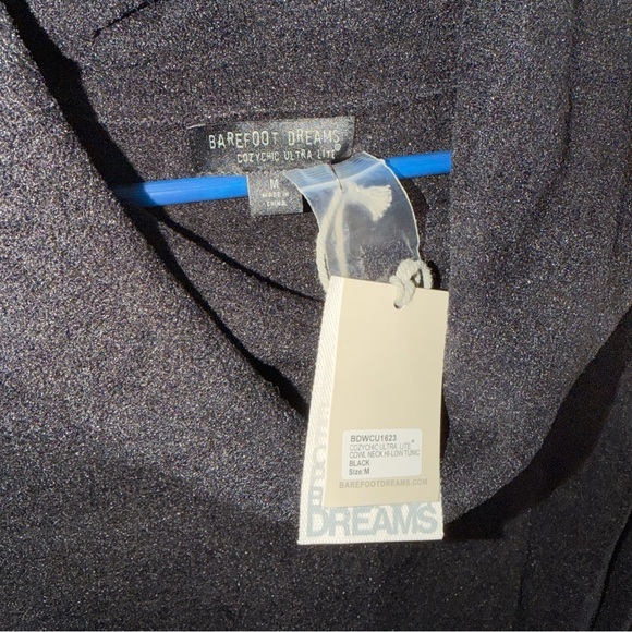 NWT - Barefoot Dreams Black Cowl Neck Sweater - Picture 2 of 6